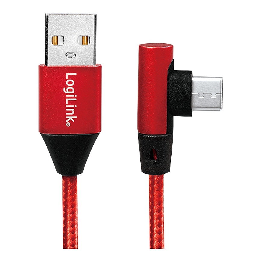 LogiLink CU0146 USB kabelis USB 2.0 1 m USB A USB C Raudona – 2