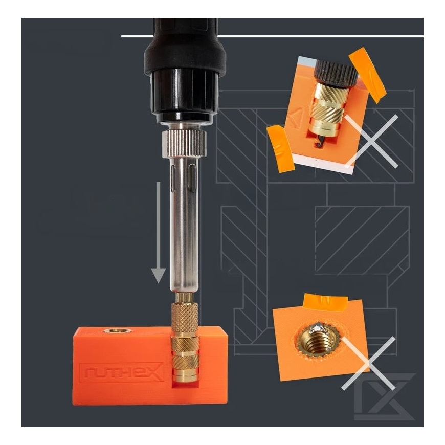 Ruthex Rutex puhastustööriist M10 3/8" keermega sisenditele - 1 tk. – 5