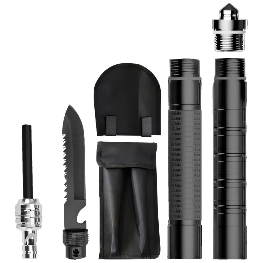 Smartwatch Retoo Saperka Multifunctional Foldable Shovel, Military Survival Multifunction Tool, Outdoor Knife, 6 in 1 - or1174 – 3