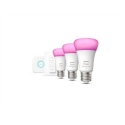Philips Hue sākuma komplekts: tilts + 3 x E27 A60 RGBW 9W BT spuldze. Philips Hue sākuma komplekts: tilts + 3 x E27 A60 RGBW 9W BT spuldze.
