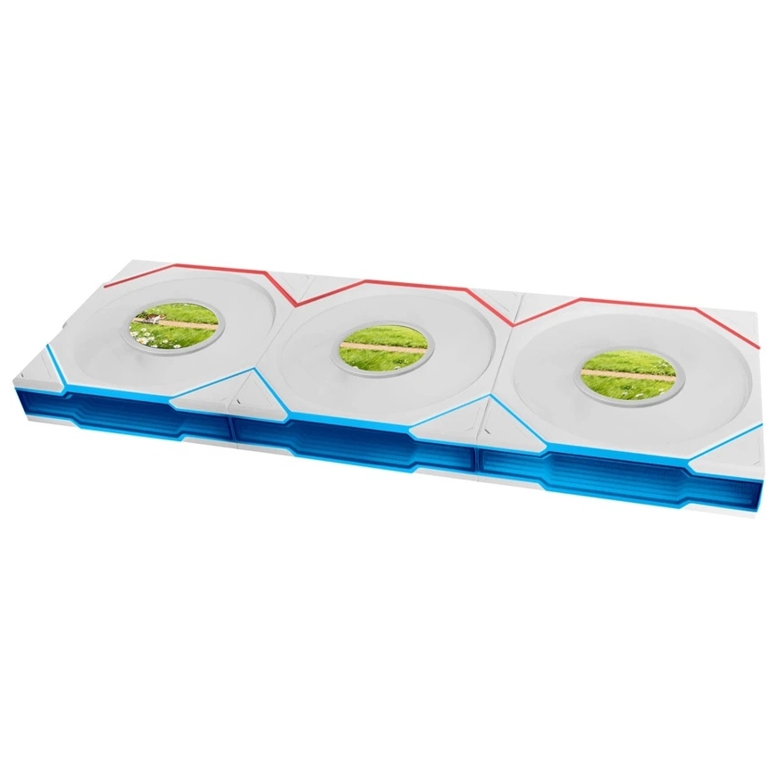 Lian Li Uni Fan TL LCD FLEX ARGB 120mm Korpus Ventilaator Valge 3tk