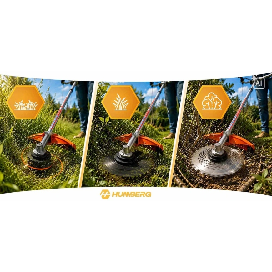 zāli pļāvējs 55cc + eļļa Humberg HM-613 (JS-561310-561401Z) – 5