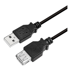 LogiLink CU0012B USB cable USB 2.0 5 m USB A 0.48 Gbit/s Black