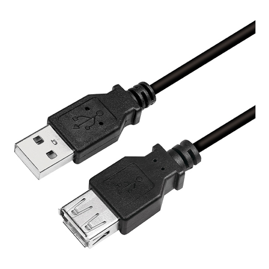 LogiLink CU0012B USB cable USB 2.0 5 m USB A 0.48 Gbit/s Black