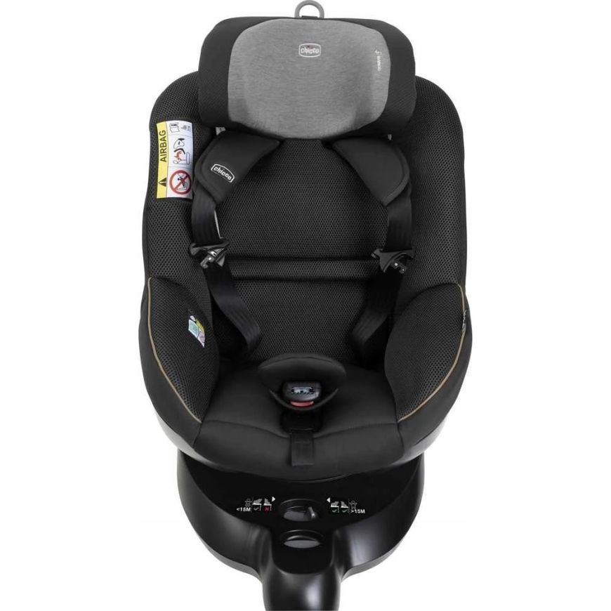 Chicco Seat105 i-Size - turvaistuin lapsille 40-105cm, ~0-18kg | Posh Musta – 3