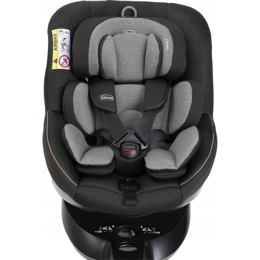 Chicco Seat105 i-Size - car seat for children 40-105cm, ~0-18kg | Posh Black – 4