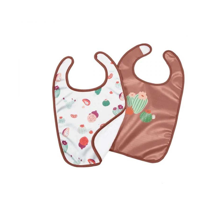 Babytolove Zest. 2 cactus garden bibs