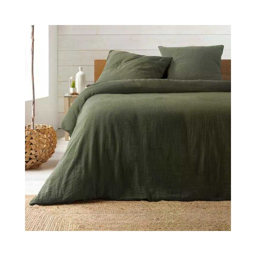 Douceur d`Interieur vuodevaatesetti ANGELIA tummanvihreä 240x220 cm, 63x63 cm