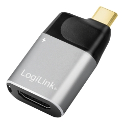 LogiLink CUA0203 гендерный адаптер USB Type-C HDMI Type A (Standard) Черный, Серый