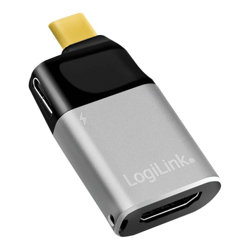 LogiLink CUA0203 гендерный адаптер USB Type-C HDMI Type A (Standard) Черный, Серый – 2