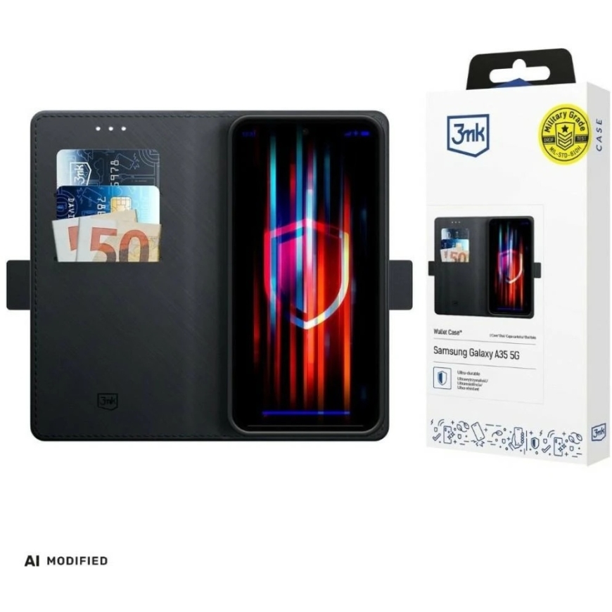 Dėklas 3mk Wallet Case for Xiaomi 17 Ultra - Juodas – 2