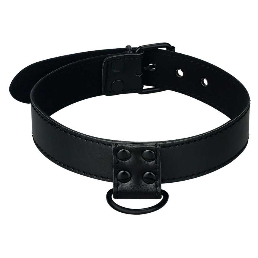 "Lovetoy Juoda" reguleeritava suurusega BDSM mänguasjade kaelarihm koos ketiga – 3