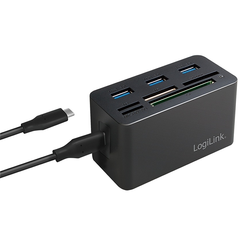 LogiLink CR0046 sülearvuti dokk ja pordireplikaator Juhtmega ühendatud USB 3.2 Gen 1 (3.1 Gen 1) Typ – 2