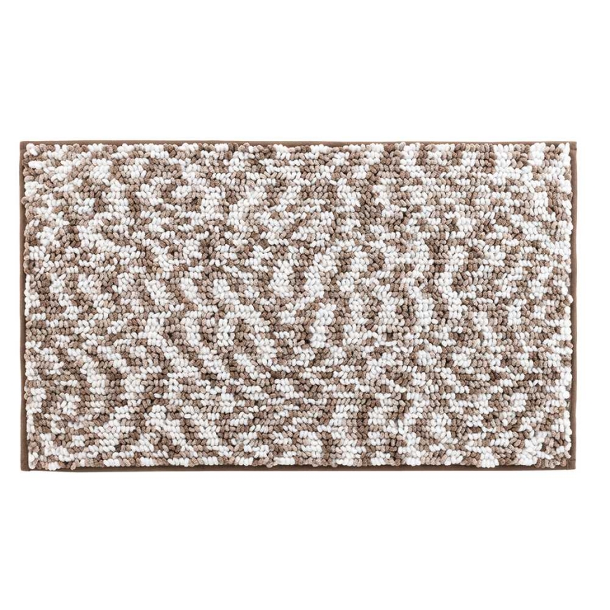 Douceur d`Interieur vannas paklājs Friza brūns 75x45 cm