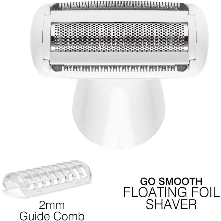 RIO SHTR-EU/1.3 Go Smooth 4-In-1 Lady Shaver & Bikini Trimmer, White