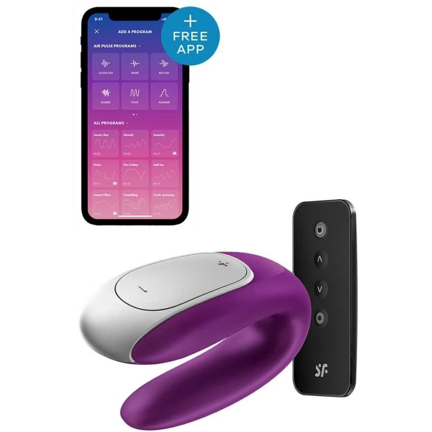 "SATISFYER DOUBLE FUN CONNECT" rakendus Lilla – 5