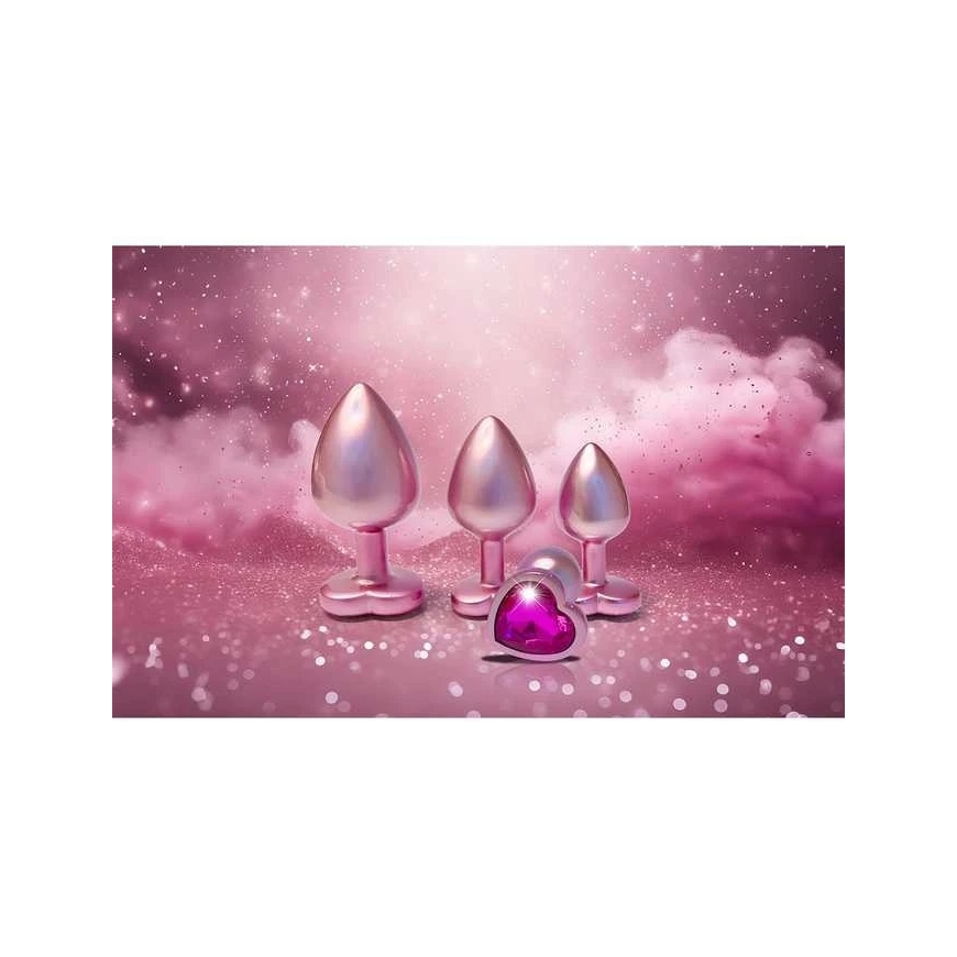 Dream Toys Rozā GLEAMING LOVE MATTE Rozā PLUG LIELAIS – 5