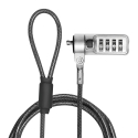LogiLink NBS010 kaapelilukko Musta, Hopea LogiLink NBS010 kaapelilukko Musta, Hopea