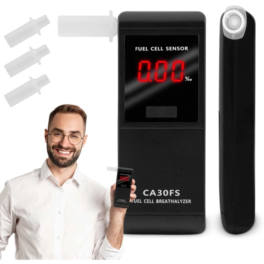 K Pro CA 30FS elektrocheminis alkotesteris + kandikliai – 4