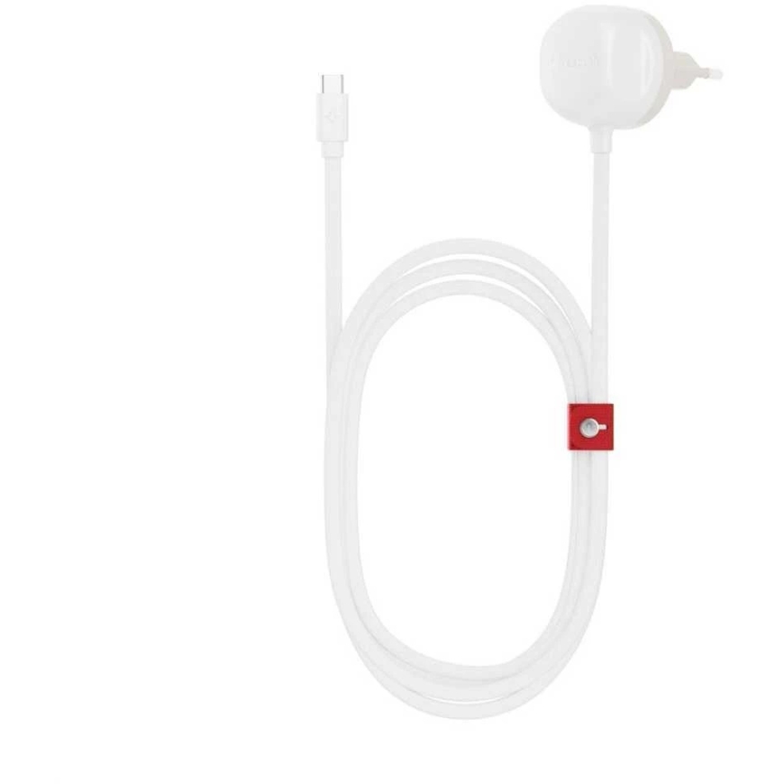 Twelve South PowerCord EU - 30W seinakinnitus koos 3m USB-C kaabliga (valge/dune)