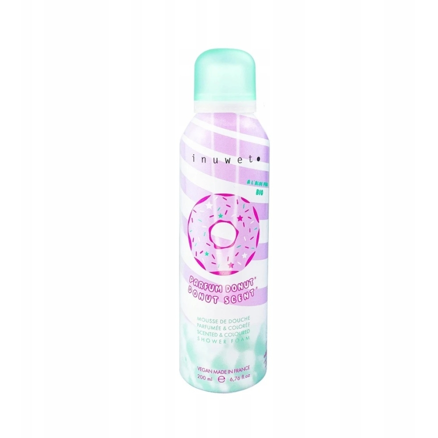 Inuwet Donut Attīrošais un Mīkstinošais Dušas Mousse, 200 ml