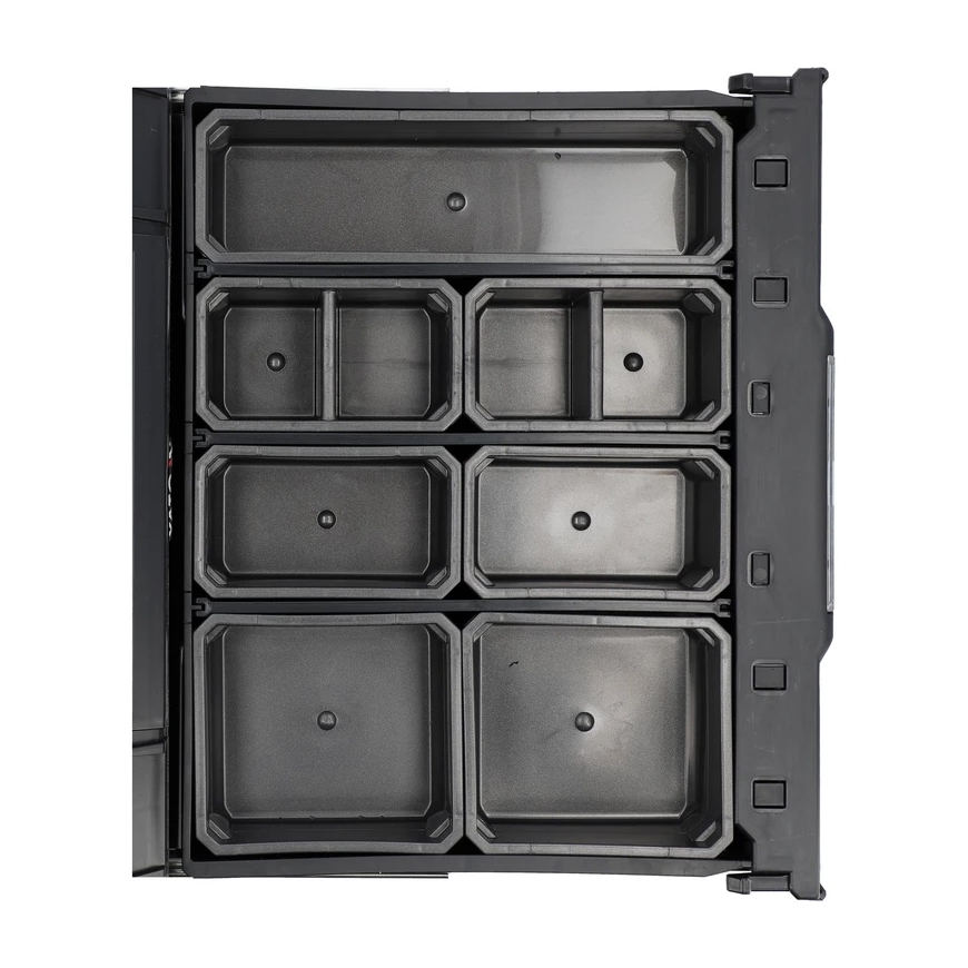 Yato Modular Storage Box with Three Drawers, Portable Tool Organizer, Polypropylene Construction, Compatible with S12 System, Wo – 4