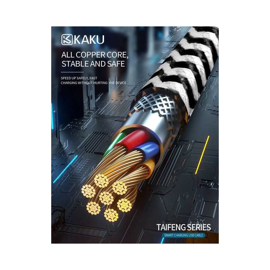 iKaku KSC-107 USB to Lightning 1m Musta – 3