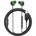 Acefast L5 bezvadu austiņas USB-C 1.2m - melnas
