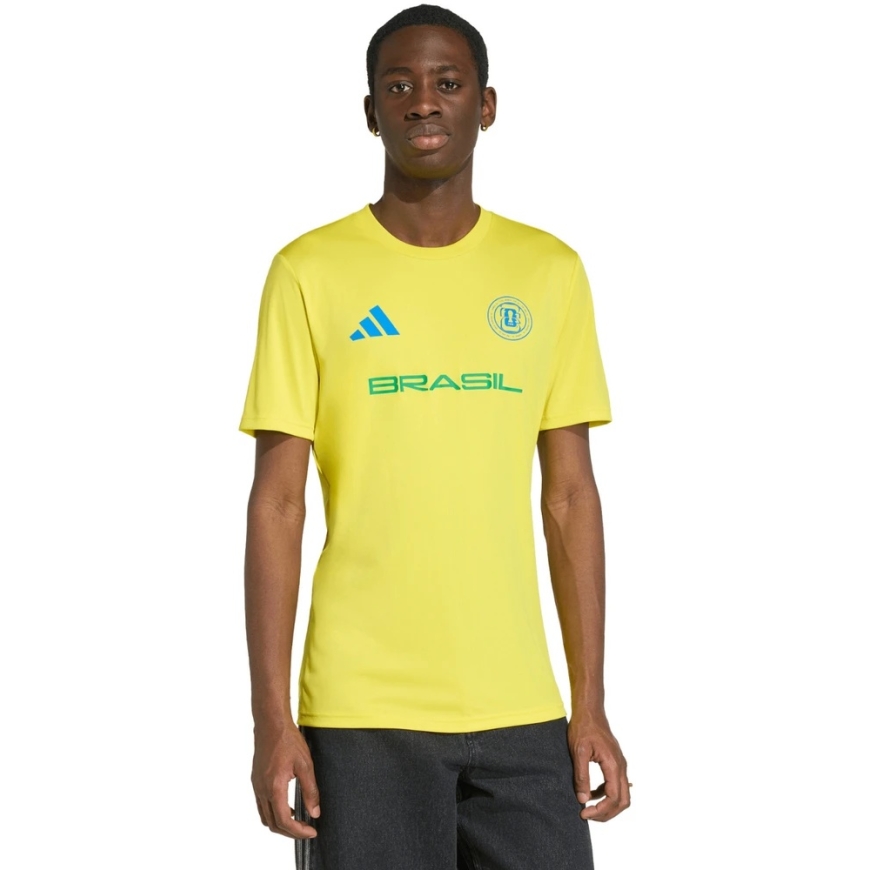 adidas Brazil 26 Jersey meeste T-särk kollane KH2307 (M)