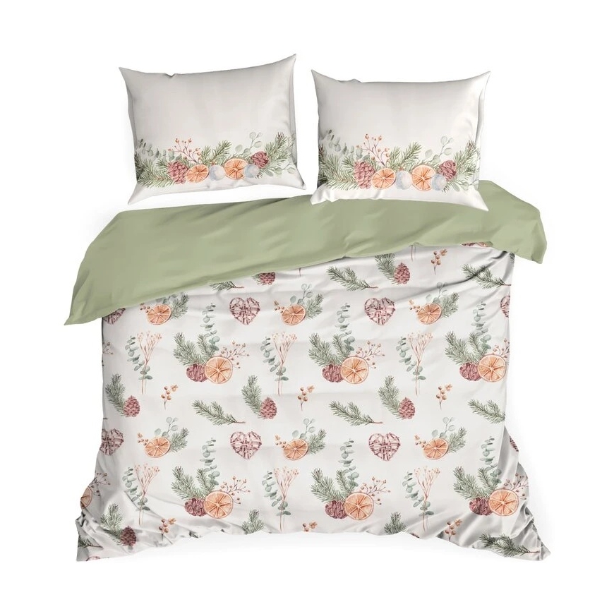 Bedding Set Eurofirany SW/POS/Orange 160X200 70X80/X2 – 2