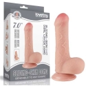 "Lovetoy" 7 collu slīdošs ādas divslāņu dzimumloceklis "Fleece" "Lovetoy" 7 collu slīdošs ādas divslāņu dzimumloceklis "Fleece"