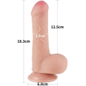 "Lovetoy" 7-tolline libisev nahast topeltkihtne peenis "Fleece" "Lovetoy" 7-tolline libisev nahast topeltkihtne peenis "Fleece"