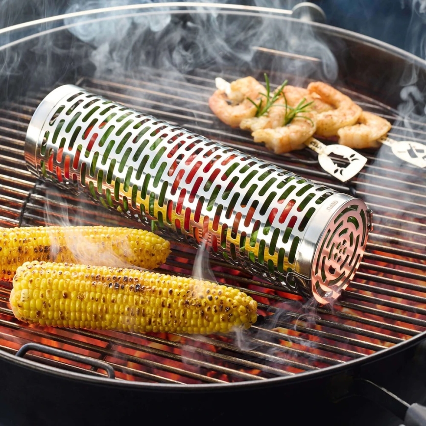 GEFU BBQ Deluxe besisukantis kepsninės krepšelis - 30,5 cm – 3