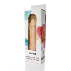 B seeria Weather B seeria õhu vibratoor, realistlik, 12 vibratsiooni, "Cyberskin", 18 cm