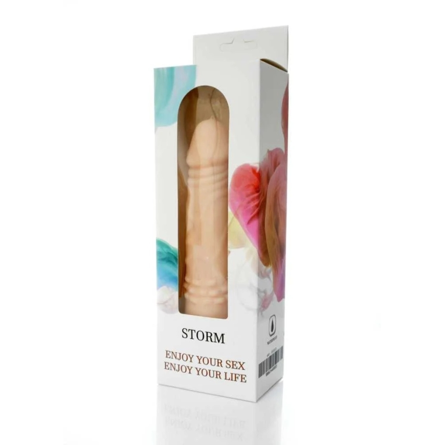B Series Weather B -sarjan ilman vibraattori, realistinen, 12 värinää, "Cyberskin", 18 cm