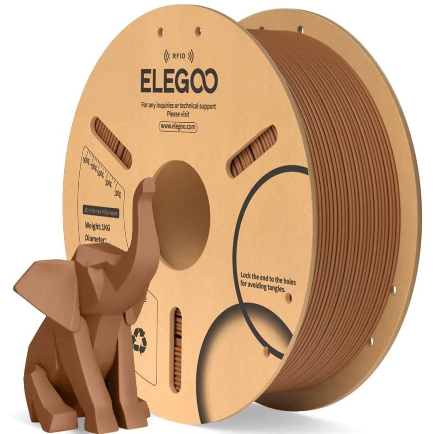 Elegoo PLA filaments 1.75mm 1kg - RFID - Brūns – 2