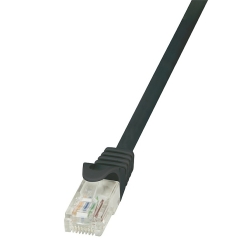 LogiLink 10m Cat.5e U/UTP RJ45 tīkla kabelis Melns Cat5e U/UTP (UTP)