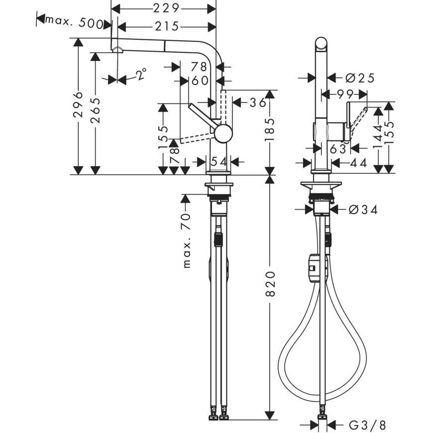 Hansgrohe Talis M54 72808670 – 3