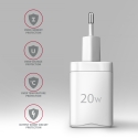 Axagon ACU-PD20W wall charger 1x QC3.0/AFC/FCP/PD type-C 20W white