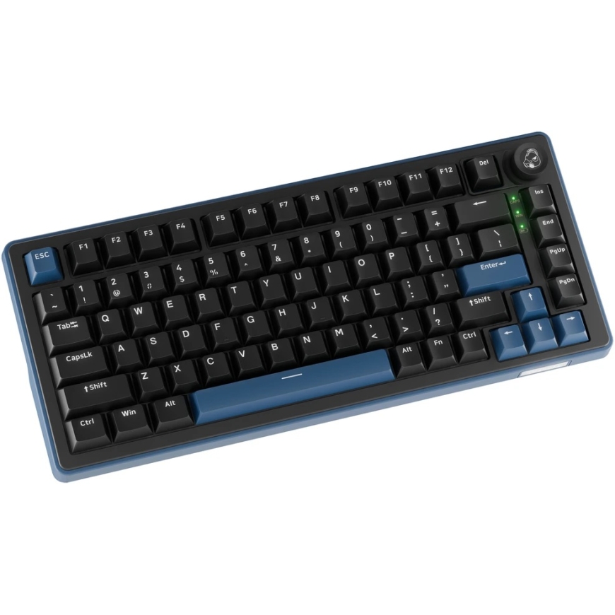 Ducky OK-M 75 mänguriklaviatuur, 75%, Hot-Swappable, RGB, ANSI – KTT Baby Blue lülitid