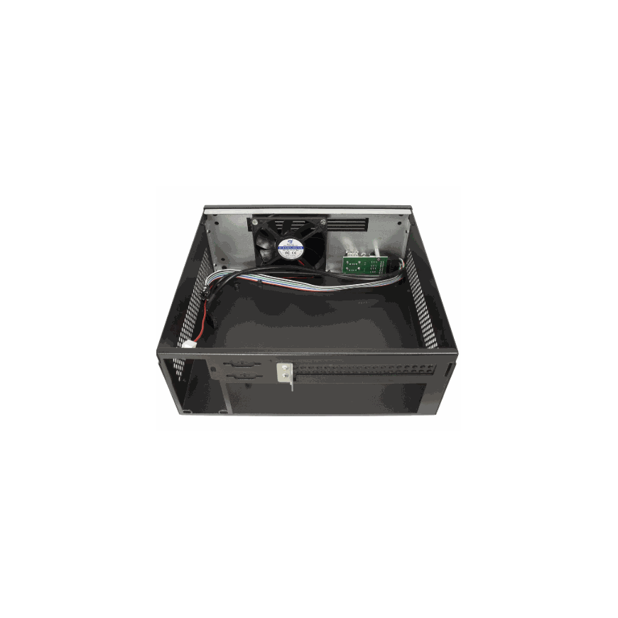 Inter-Tech IPC Industrial S21 melns/sudrabs