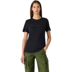Moteriški marškinėliai Champion Short Sleeve juoda 119125 KK001 (L)