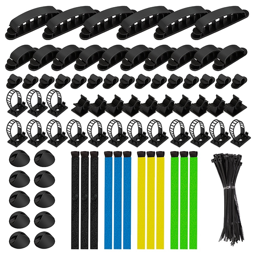 LogiLink KAB0084 vadu organizētājs Universāls Kabeļa spaile Daudzkrāsains 128 pcs – 2