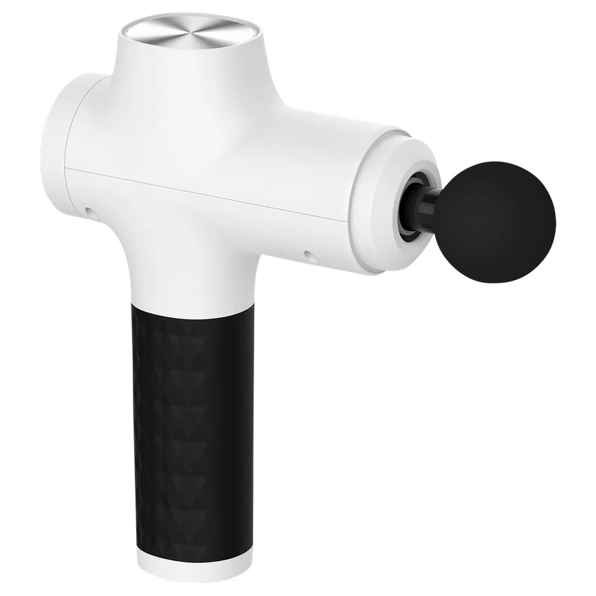 Massage Gun, 8 Attachments, White, REBEL ACTIVE – 3