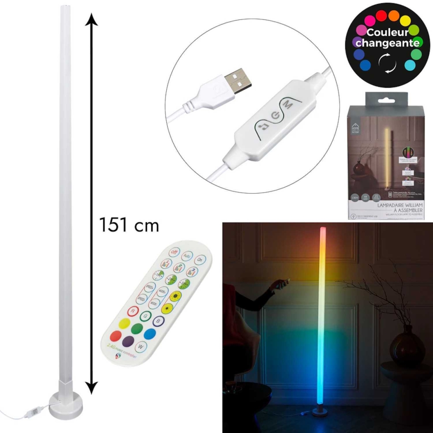 Riff LED RGB kulmalamppu (151 cm)