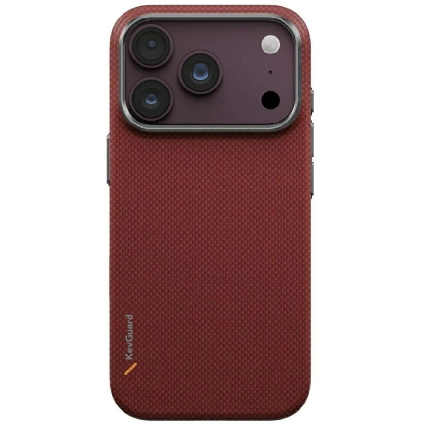 Dėklas UNIQ Keva EDGE skirtas iPhone 18 Pro / 17 Pro Magclick Charging raudonas – 3