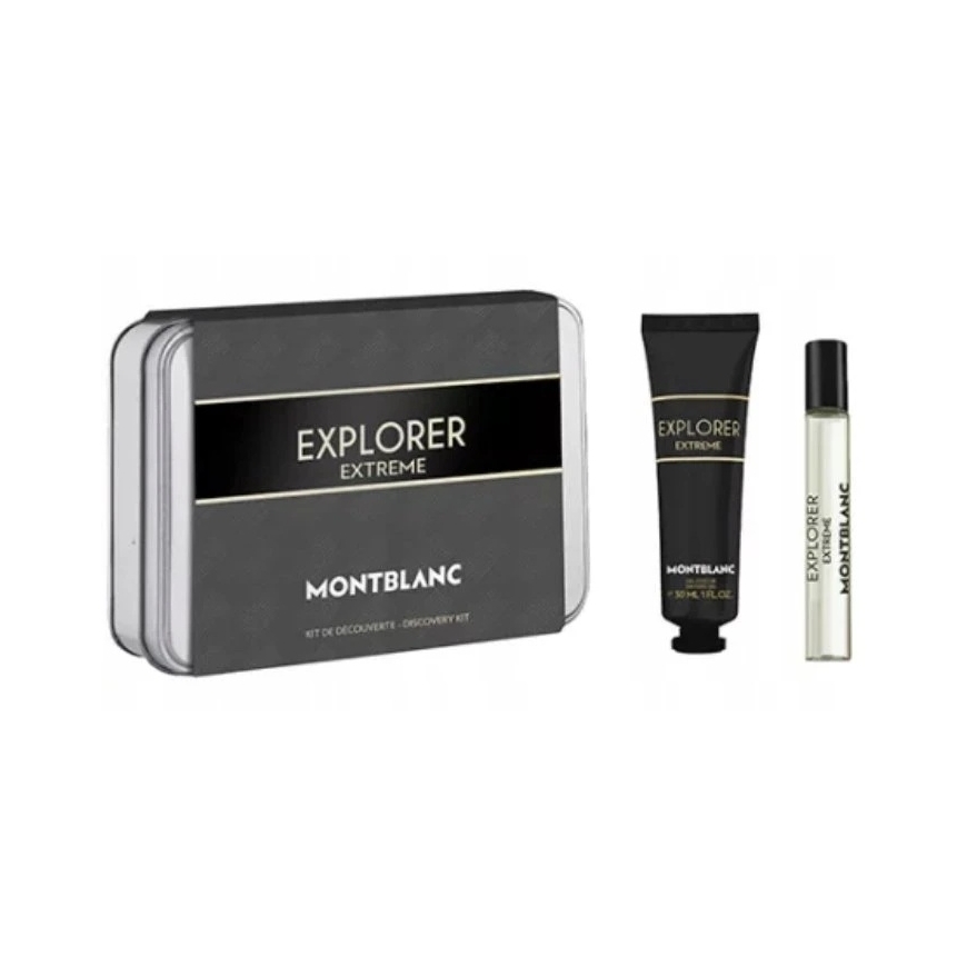 Mont Blanc komplekt Montblanc: Explorer Extreme parfüüm meestele 7,5 ml + Explorer Extreme dušigeel, 30 ml