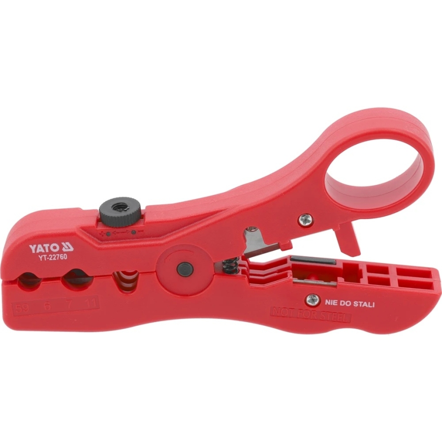 Yato Toya Sa Poland IIzoliacijos nuėmiklis | STP, UTP, RG59, RG6, RG7, RG11 (YT-22760) – 3