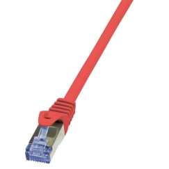 LogiLink 7.5m Cat.6A 10G S/FTP tīkla kabelis Sarkans 7,5 m Cat6a S/FTP (S-STP)