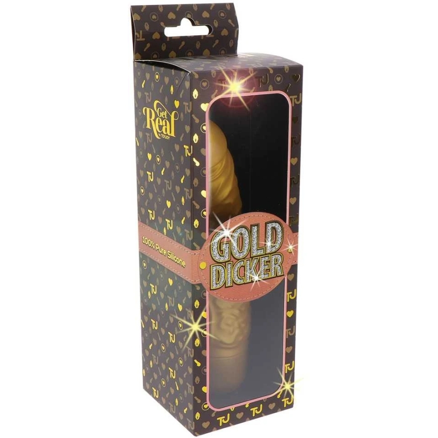 Get Real TOYJOY Originalus Gold Dicker vibratorius